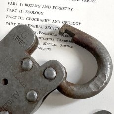 画像5: イギリス アンティークパドロック 古い南京錠 鍵付き 可愛いクマの形 HARRISON (8.6cmX5.4cm) (5)