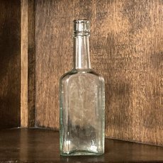 画像3: イギリス アンティークガラス瓶 HOE'S SAUCE (高さ約19.2cm) (3)