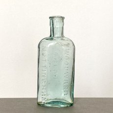 画像2: イギリス  アンティークガラス瓶 WOODWARD CHEMIST NOTTINGHAM (約 高さ15.0cm) (2)