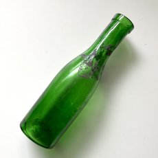 画像7: イギリス アンティークグリーンガラス瓶 古いガラスビン(約16.2cm) (7)