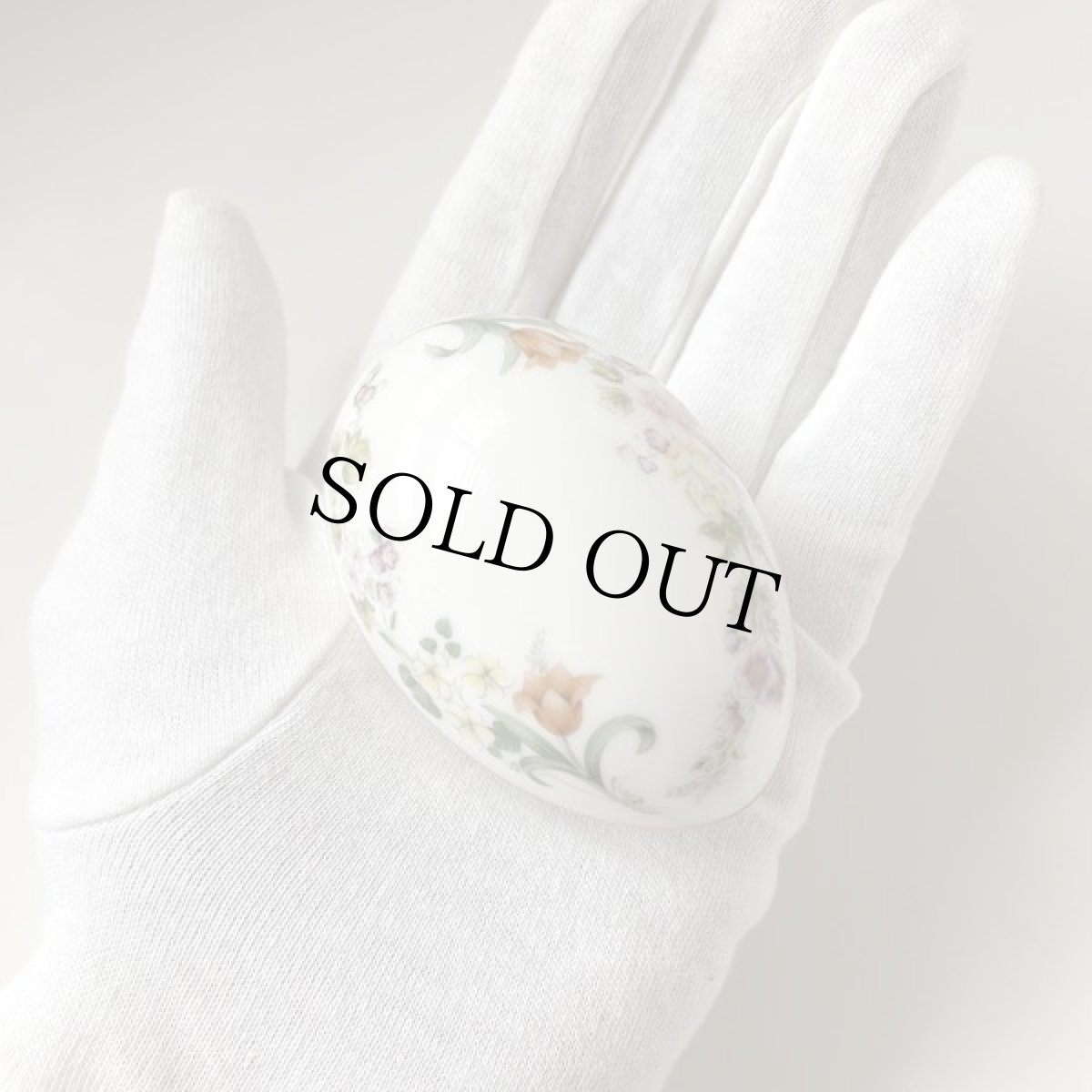 画像9: イギリス 1981年 ウェッジウッド ミラベル エッグ型 トリンケットボックス Wedgwood MIRABELLE Trinket Box Egg (9)