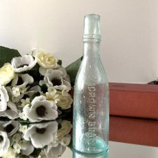 画像8: イギリス アンティークガラス瓶 CROWN BRAND 古いガラスビン インテリア雑貨 (約14.5cm) (8)