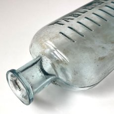 画像7: イギリス アンティークガラス瓶 楕円形 TABLE SPOONS おしゃれなインテリア雑貨 英国古いボトル (約高さ15.4cm) (7)