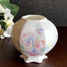 画像1: イギリス 1990s エインズレイ AYNSLEY LITTLE SWEETHEART リトルスイートハート 花瓶 フラワーベース(高さ10.0cm) (1)