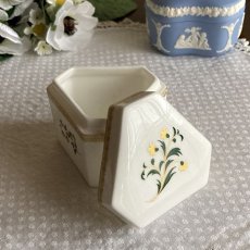 画像1: イギリス 1980年代 ロイヤルウースター トリンケットボックス 小物入れ ROYAL WORCESTER ENGLAND BOX (1)