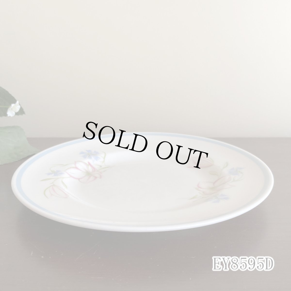 画像30: (在庫0/5) イギリス スージークーパー 1950年-1960年頃 ピンク・ブルー フラワープレート 約16.8cm 英国アンティーク食器皿 (30)