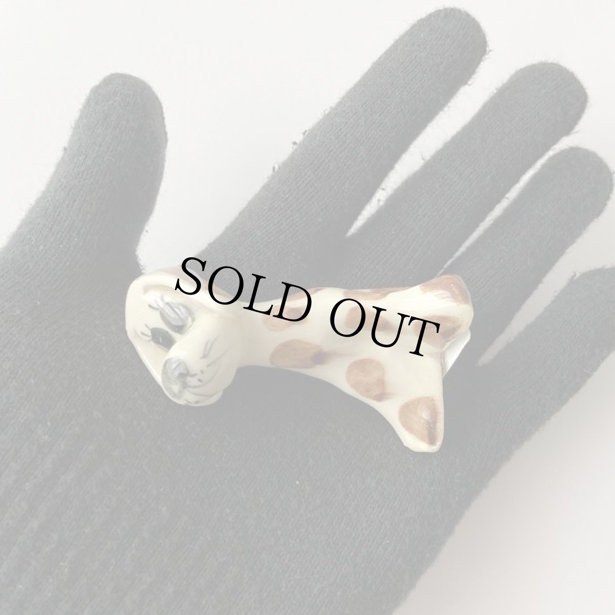 画像7: 英国 1970-80s Philip Laureston おすわり犬 陶製動物ミニチュアフィギュア フィリップ・ローレストン イギリス陶器 (7)