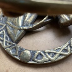 画像6: イギリス アンティーク真鍮 ドアノッカー 馬 幸せが貯まる蹄鉄 ホースブラス Brass製 (6)