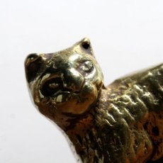 画像14: イギリス 幸運や繁栄をもたらしてくれる猫の真鍮製 アンティークブラスbrassオーナメント イギリス猫 縁起物 プレゼント (14)