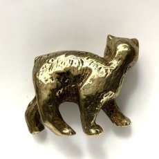 画像4: イギリス 幸運や繁栄をもたらしてくれる猫の真鍮製 アンティークブラスbrassオーナメント イギリス猫 縁起物 プレゼント (4)