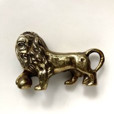 画像6: イギリス 力強い百獣の王ライオンの真鍮製 アンティークブラスbrassオーナメント イギリス猫 縁起物 プレゼント (6)