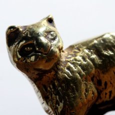画像13: イギリス 幸運や繁栄をもたらしてくれる猫の真鍮製 アンティークブラスbrassオーナメント イギリス猫 縁起物 プレゼント (13)
