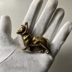 画像5: イギリス 小柄で愛らしいコーギー犬 真鍮製 オーナメント 家や家族を守る イギリス犬置き物プレゼント (5)