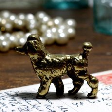 画像11: イギリス 優れた知性と社交性を持つプードル犬 真鍮製 オーナメント 家や家族を守る イギリス犬置き物プレゼント (11)