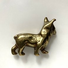 画像4: イギリス 小柄で愛らしいコーギー犬 真鍮製 オーナメント 家や家族を守る イギリス犬置き物プレゼント (4)