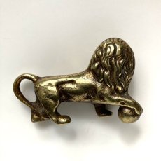 画像7: イギリス 力強い百獣の王ライオンの真鍮製 アンティークブラスbrassオーナメント イギリス猫 縁起物 プレゼント (7)