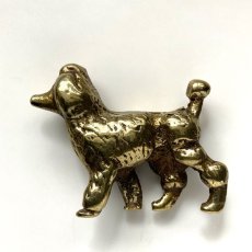 画像2: イギリス 優れた知性と社交性を持つプードル犬 真鍮製 オーナメント 家や家族を守る イギリス犬置き物プレゼント (2)