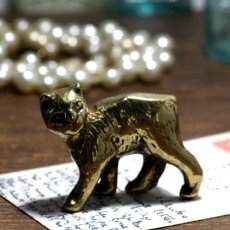 画像12: イギリス 幸運や繁栄をもたらしてくれる猫の真鍮製 アンティークブラスbrassオーナメント イギリス猫 縁起物 プレゼント (12)