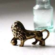 画像12: イギリス 力強い百獣の王ライオンの真鍮製 アンティークブラスbrassオーナメント イギリス猫 縁起物 プレゼント (12)