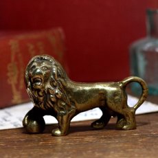画像3: イギリス 力強い百獣の王ライオンの真鍮製 アンティークブラスbrassオーナメント イギリス猫 縁起物 プレゼント (3)