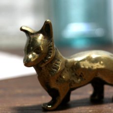 画像14: イギリス 小柄で愛らしいコーギー犬 真鍮製 オーナメント 家や家族を守る イギリス犬置き物プレゼント (14)