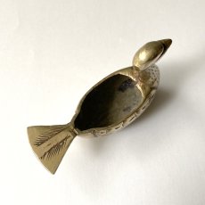 画像6: イギリス 真鍮製 白鳥小物入れ アンティークブラス brass 水鳥オーナメント 動物雑貨 (6)