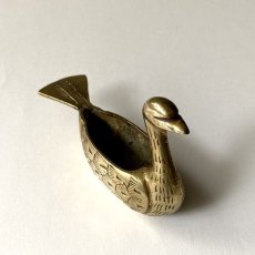 画像5: イギリス 真鍮製 白鳥小物入れ アンティークブラス brass 水鳥オーナメント 動物雑貨 (5)
