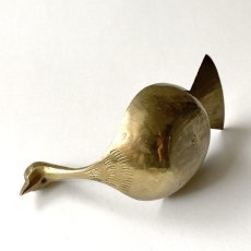 画像6: イギリス 真鍮製 白鳥トレイ アンティークブラス brass 水鳥オーナメント 動物雑貨 (6)