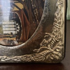 画像4: イギリス アンティーク ガラスフォトフレーム 写真立て+電話帳 DUKE HUMFREY'S LIBRARY 約20.4cm (4)