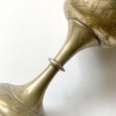 画像10: イギリス アンティーク真鍮 ゴブレット 真鍮杯 ブラス花瓶 オーナメント 英国雑貨 (10)