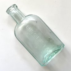 画像1: イギリス アンティーク雑貨 ガラスボトル POND'S EXTRACT (高さ 約13.0cm) (1)
