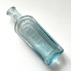 画像5: イギリス アンティークガラス瓶 LUNG TONIC (約高さ12.7cm)  (5)