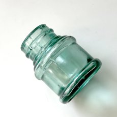 画像4: イギリス ヴィクトリアンガラス インク瓶 丸型タイプ Antique Glass Bottle 古いガラスビン(約高さ5.8cm) EY8986 (4)
