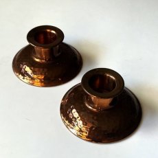 画像8: 2個セット 1970年代 英国 Rodd Copperware 銅製キャンドルホルダー キャンドルスタンド Rodd candle holders (8)