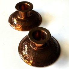 画像11: 2個セット 1970年代 英国 Rodd Copperware 銅製キャンドルホルダー キャンドルスタンド Rodd candle holders (11)
