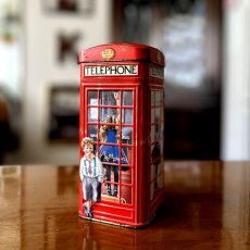画像19: イギリス ヴィンテージTIN缶 英国ロンドン赤い電話ボックス「ボックス(boxes)」貯金箱 TELEPHONE BOX Piggy bank (19)