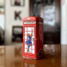 画像22: イギリス ヴィンテージTIN缶 英国ロンドン赤い電話ボックス「ボックス(boxes)」貯金箱 TELEPHONE BOX Piggy bank (22)
