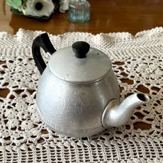 画像7: イギリス 1950年代 英国製スワンブランド アルミニウムウォーター ケトル Tea Pot: Swan Brand (約 高さ9.6cm) (7)