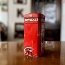 画像23: イギリス ヴィンテージTIN缶 英国ロンドン赤い電話ボックス「ボックス(boxes)」貯金箱 TELEPHONE BOX Piggy bank (23)
