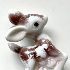画像6: イギリス  1960年代 ヴィンテージ 仔鹿の陶器置物 JAPAN製 フィギュリン シカオブジェ雑貨 アニマルコレクション(約 高さ9.5cm) (6)