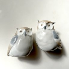 画像3: イギリス  Saywell imports 2個ペアセットフクロウ置物  フィギュリン 鳥雑貨 アニマルコレクション(約 高さ6.0cm) (3)