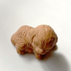 画像4: イギリス ヴィンテージ 犬の素焼き陶器置物 フィギュリン いぬ雑貨 アニマルコレクション(約 高さ6.0cm) (4)