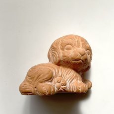 画像5: イギリス ヴィンテージ 犬の素焼き陶器置物 フィギュリン いぬ雑貨 アニマルコレクション(約 高さ6.0cm) (5)