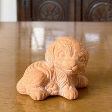 画像3: イギリス ヴィンテージ 犬の素焼き陶器置物 フィギュリン いぬ雑貨 アニマルコレクション(約 高さ6.0cm) (3)