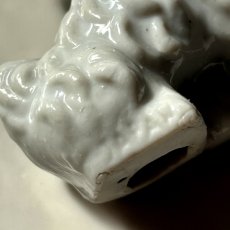 画像14: イギリス  1960年代 ヴィンテージ シュナウザー犬 陶器置物 JAPAN製 フィギュリン DOGオブジェ雑貨 アニマルコレクション(約 高さ7.3cm) (14)