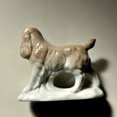 画像8: イギリス  ヴィンテージ アメリカン・コッカー・スパニエル犬 陶器置物 フィギュリン DOGオブジェ 犬雑貨 アニマルコレクション(約 高さ6.8cm) (8)