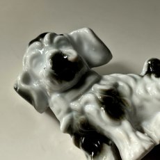 画像11: イギリス  1960年代 ヴィンテージ シュナウザー犬 陶器置物 JAPAN製 フィギュリン DOGオブジェ雑貨 アニマルコレクション(約 高さ7.3cm) (11)