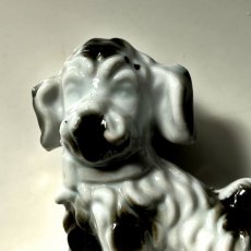 画像9: イギリス  1960年代 ヴィンテージ シュナウザー犬 陶器置物 JAPAN製 フィギュリン DOGオブジェ雑貨 アニマルコレクション(約 高さ7.3cm) (9)