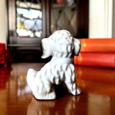 画像3: イギリス  1960年代 ヴィンテージ シュナウザー犬 陶器置物 JAPAN製 フィギュリン DOGオブジェ雑貨 アニマルコレクション(約 高さ7.3cm) (3)