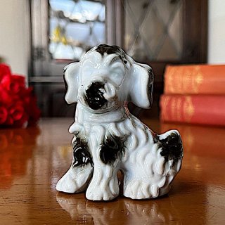 イギリス 1950年代 小さなフォックス・テリア 犬置物 DOG Porcelain Terrier Dog ヴィンテージ陶器|  英国アンティーク雑貨通販専門店なららん